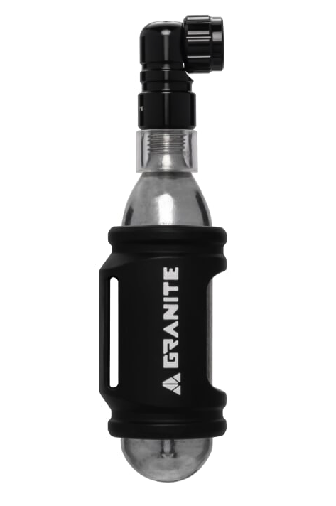 Granite Punk kit embout de gonflage et poche silicone pour cartouche CO2 16g