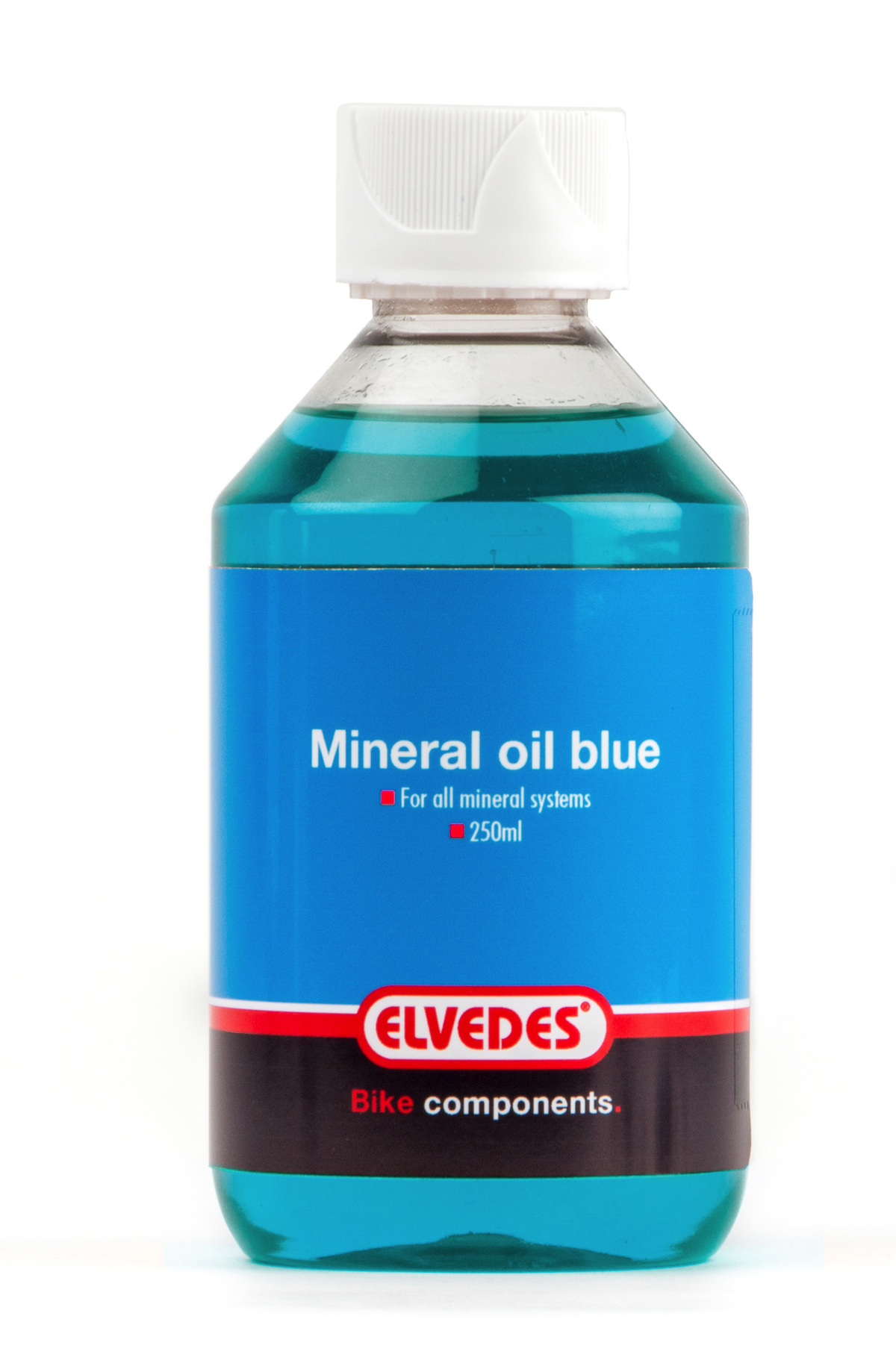 Huile minérale bleue haute performance bidon 250ml Elvedes