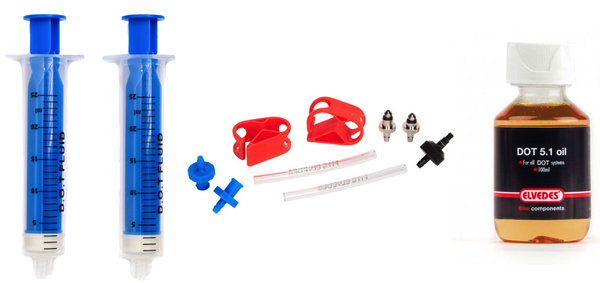 Kit de purge Elvedes Sram/avid complet (1x 2020224 + 1x 2018041 + 1x 2015171)