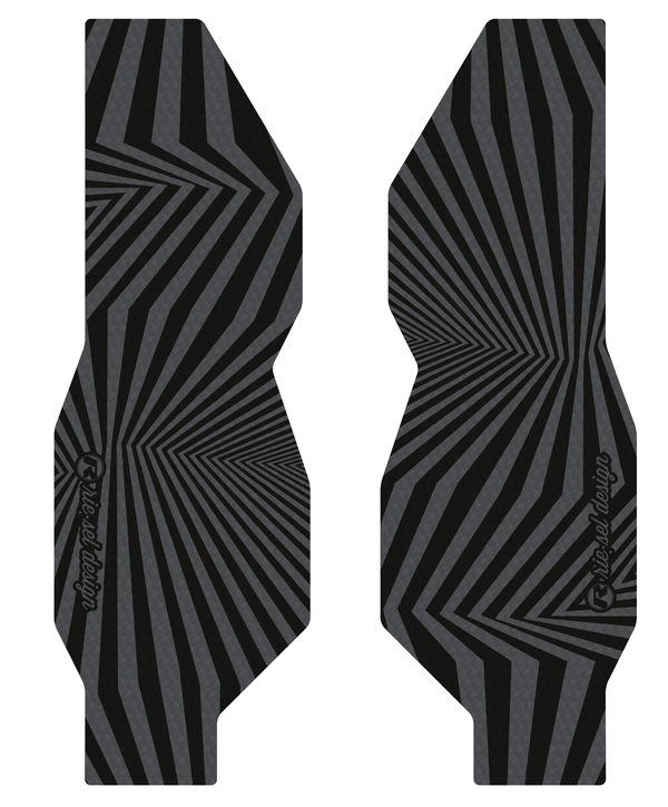Kit film de protection Riesel Design FORK:TAPE 3000 fourche dazzle grey