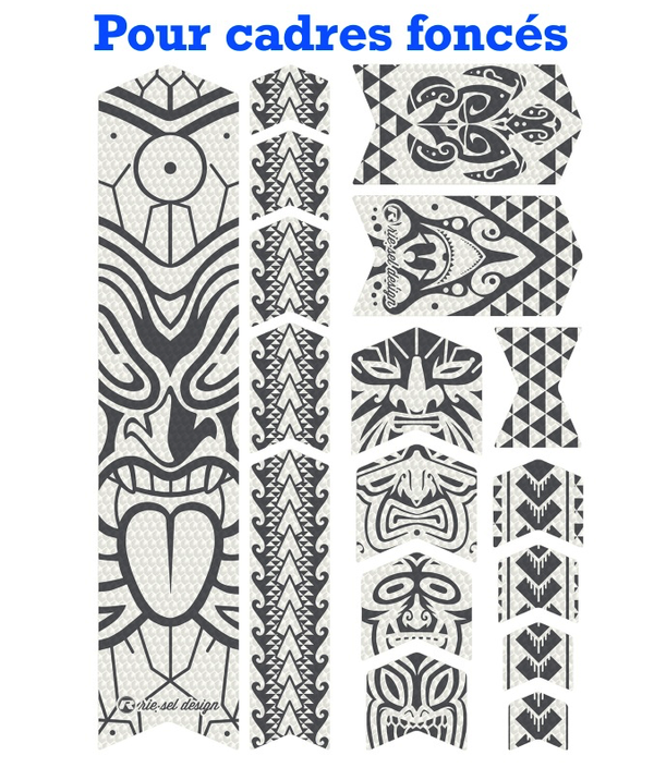 Kit film de protection Riesel Design FRAME:TAPE 3000 cadre maori grey