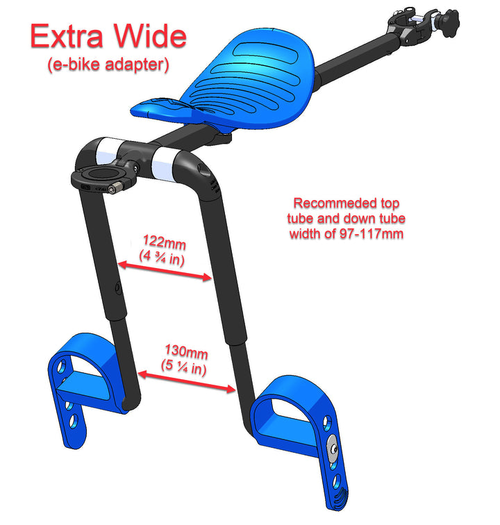 Kit Mac Ride pour E-Bike adaptateur tubes extra-larges 13cm