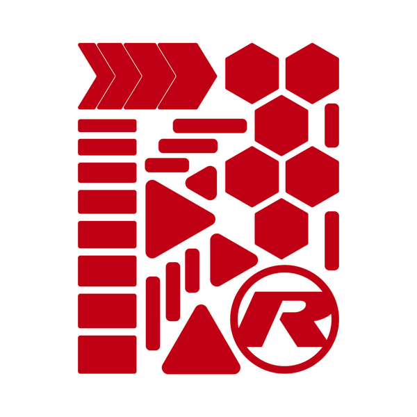 Kit stickers réfléchissants Riesel Design RE:FLEX city red