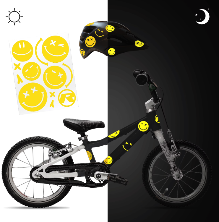 Kit stickers réfléchissants Riesel Design RE:FLEX smile