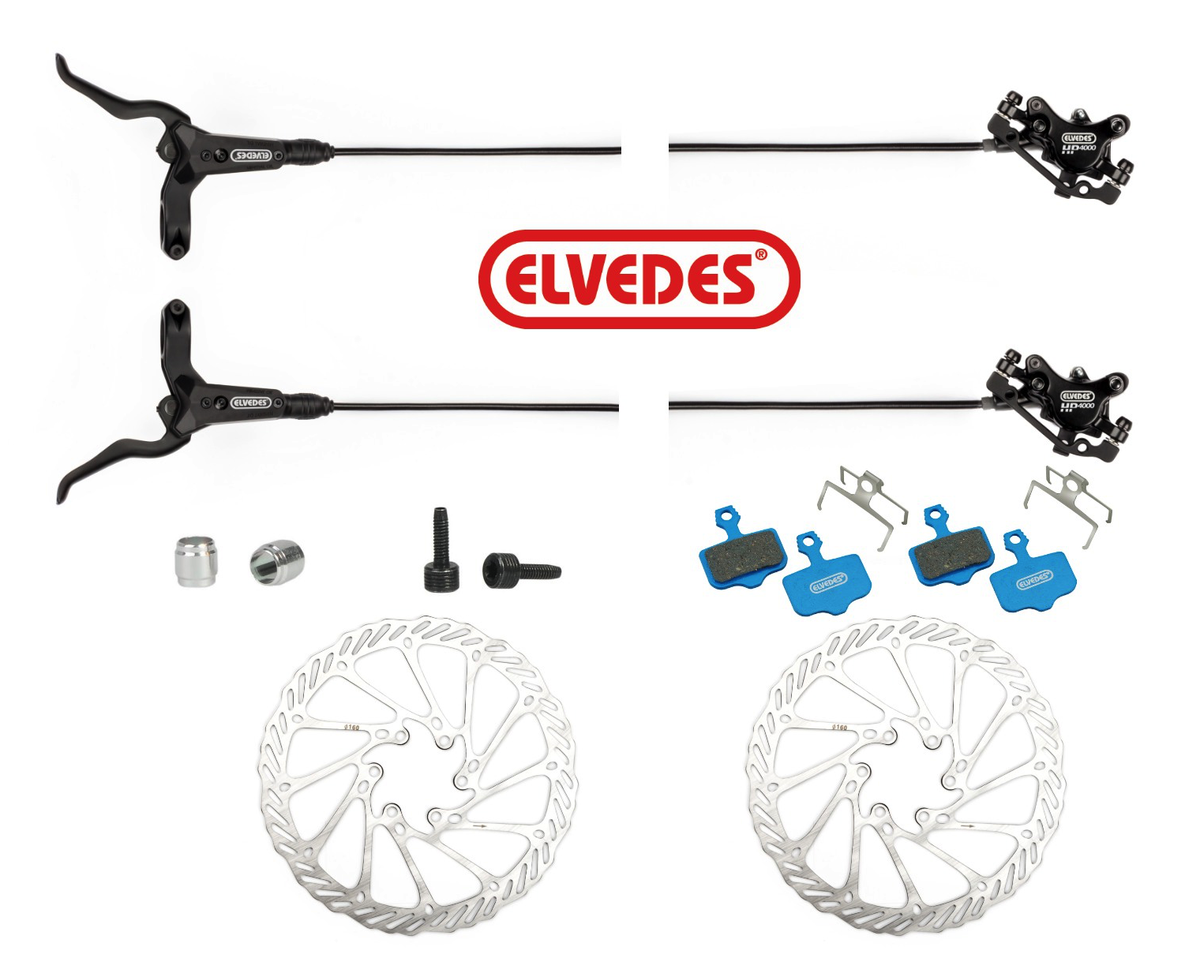 Paire de freins Elvedes HP4000 Dual piston Mineral