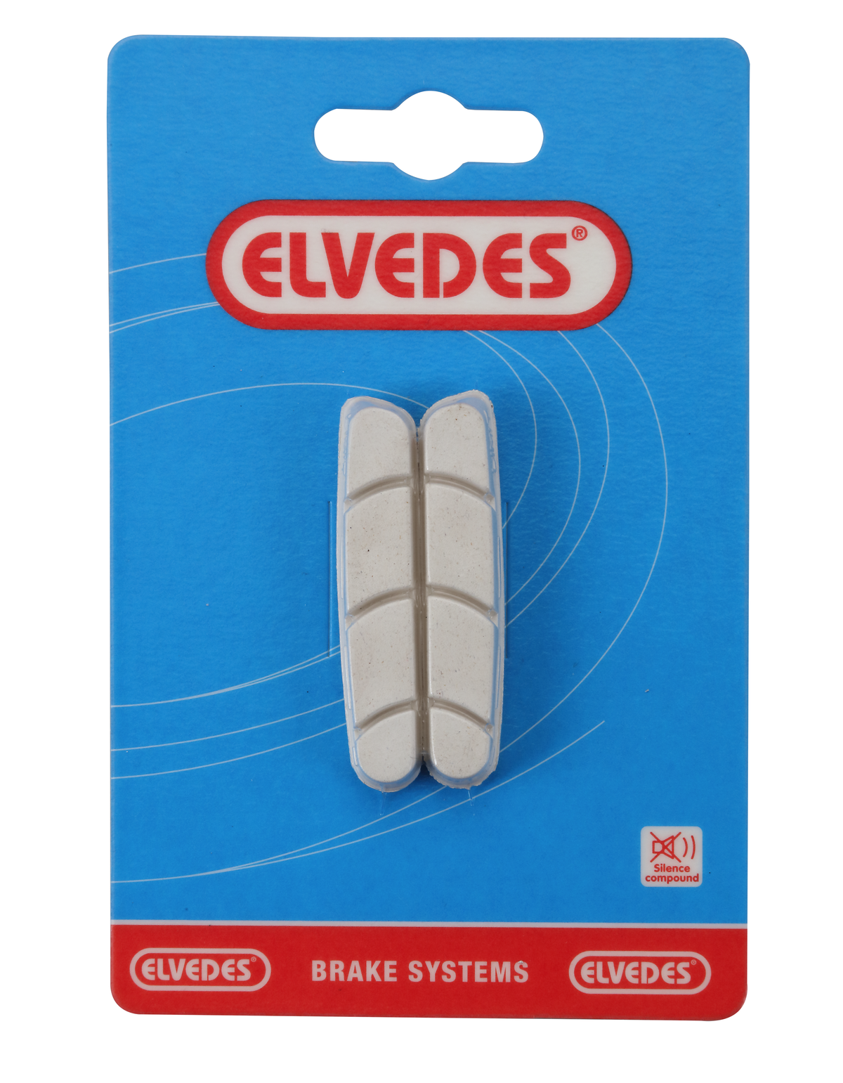 Paire de patins de Elvedes Replacement route 55mm White Compound pour Campagnolo