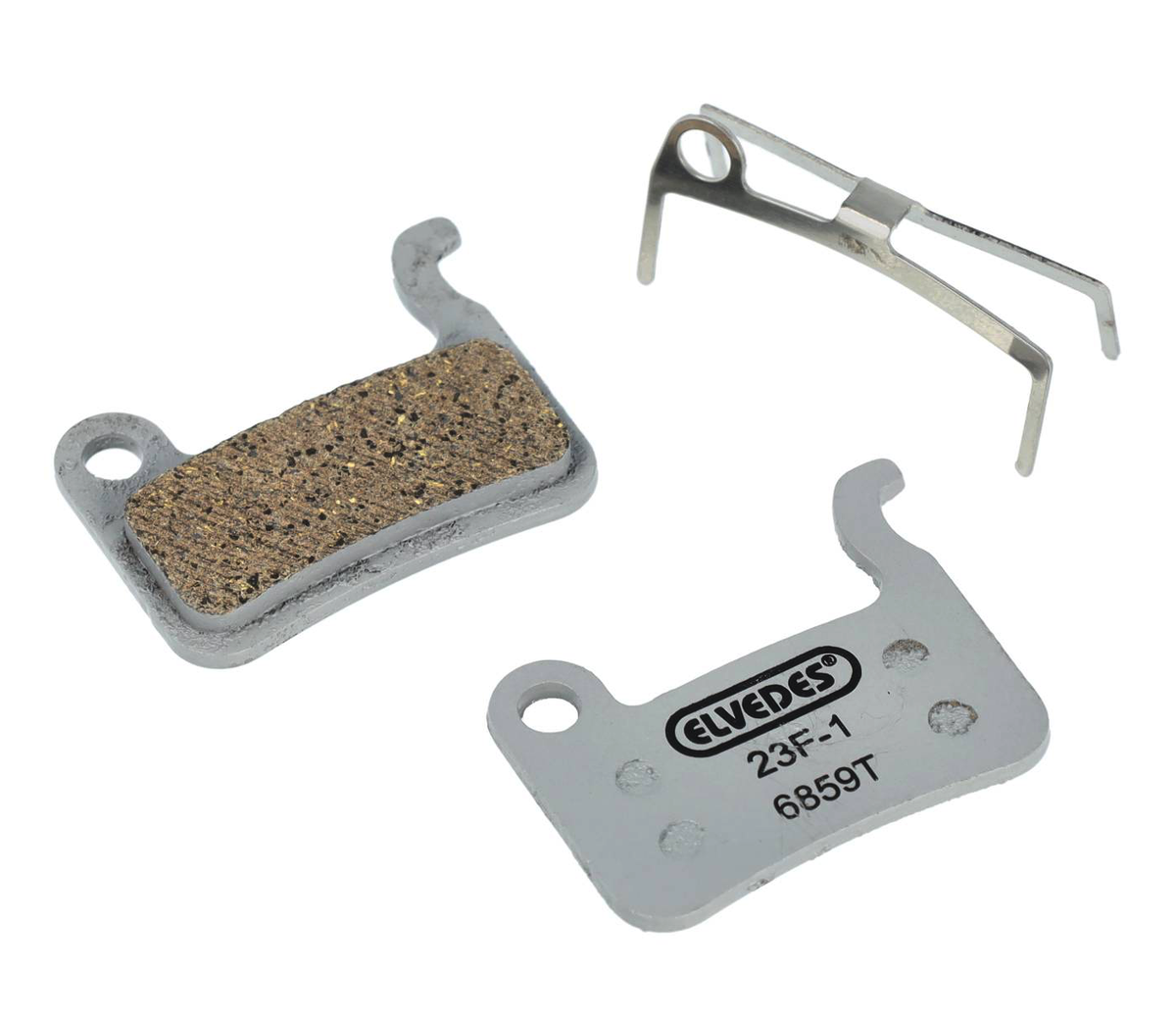 Paire de plaquettes de frein résine Elvedes pour Shimano BR-M535, M545, M585, M595, M601