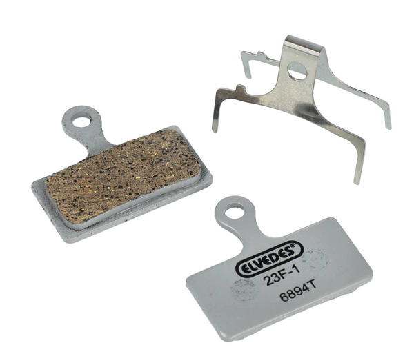 Paire de plaquettes de frein résine Elvedes pour Shimano BRM666, BRM785, BRM985, BRM988