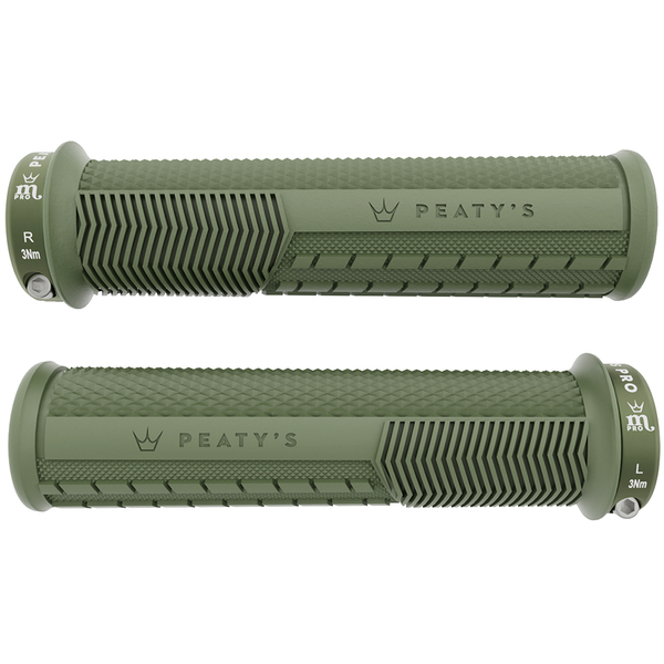 Poignées Peaty's Monarch Pro Knurl épais (32-34mm) Supersoft