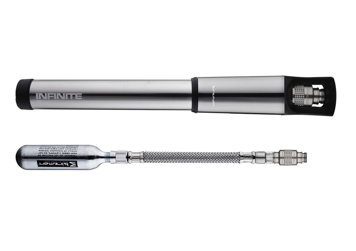 Pompe à main Birzman Infinite Road CO2 160PSI argent