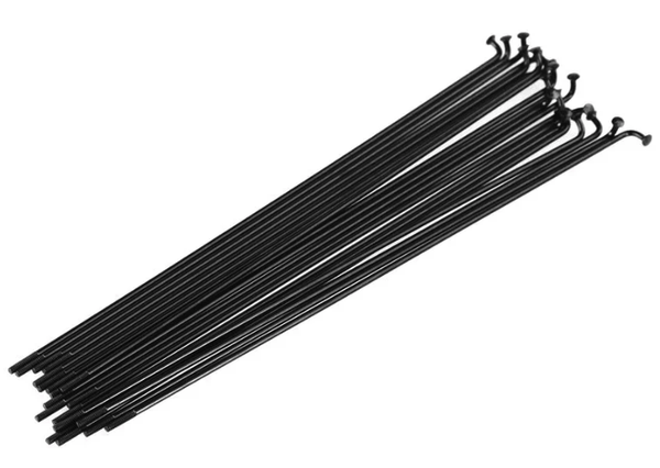 Rayons Funn J-Bend 272mm, Triple Butted 14g stainless steel, 32 pcs, noir.