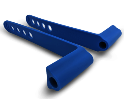 Strap pour étrier Mac Ride bleu (la paire)