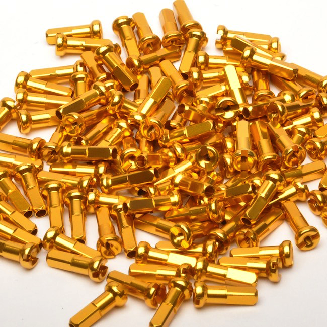Têtes de rayons aluminium, or anod., 38 pcs. Dartmoor
