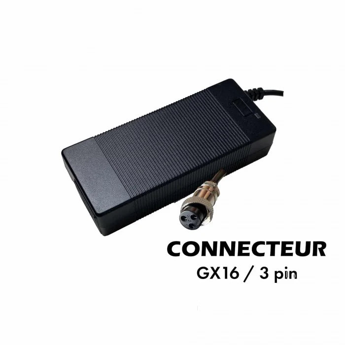 Chargeur 36V ➡️ 42V / 2A (connecteur GX16-3p) - vue 5