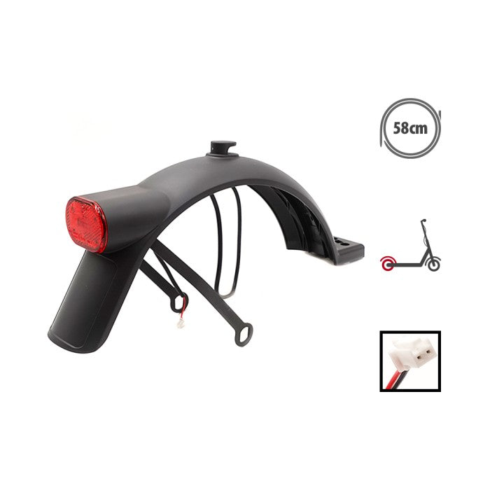 Xiaomi Scooter 4 2nd Generation Original Rear Mudguard (3-Hole Model) - vue 5