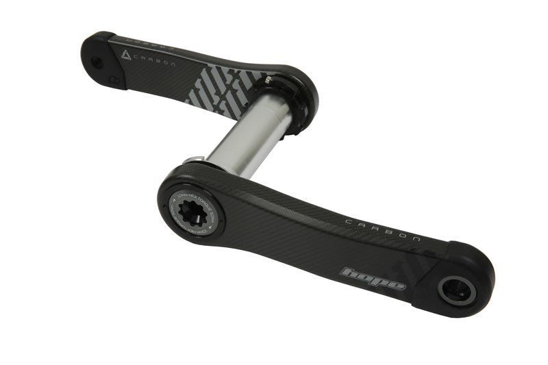 Hope Carbon Crankset 73mm Wide Smoke en situation
