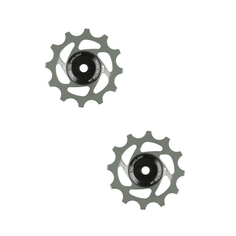 Hope 12 TOOTH JOCKEY WHEELS PAIR Smoke