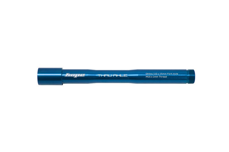 Hope Thru Axle Front Ohlins en situation