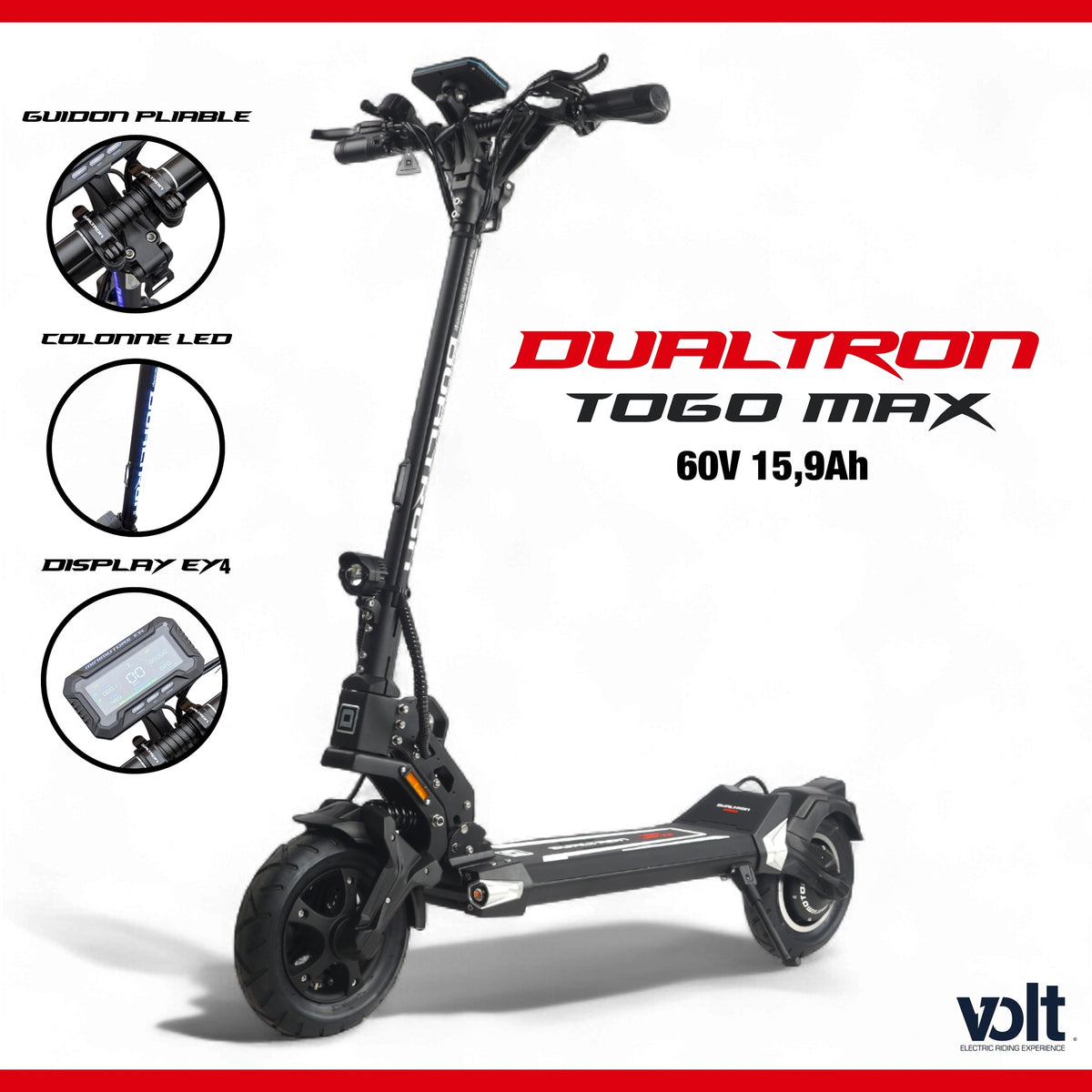 Dualtron Togo Max 60V 16A en situation