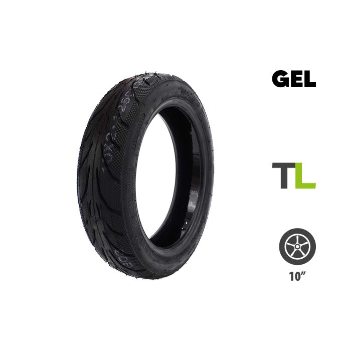 10x2.125-6.5 Ninebot F Xiaomi Mi4 Tubeless Puncture-Proof Gel Tire - vue 4