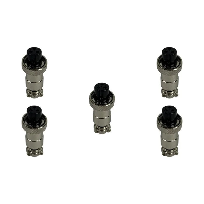 Prise GX12 3 pins femelle x5 pcs - vue 4