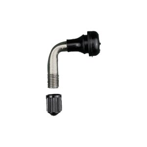 Angled tubeless valve for electric scooter