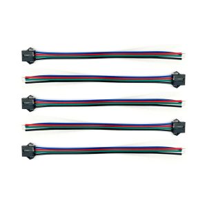 JST 4-pin female connector cable x5pcs