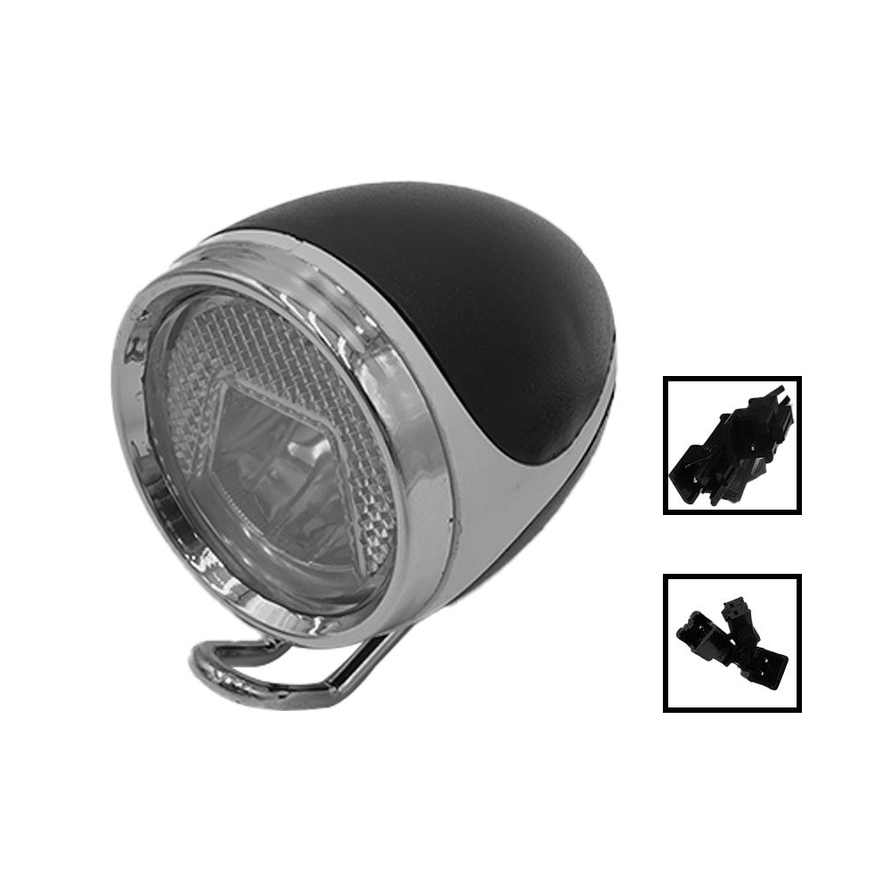 LED lamp and chrome horn — Vélo Shop Obernai