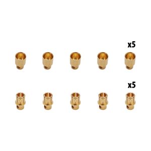 Connecteurs banane 8mm x10 pcs (5 male + 5 femelles)