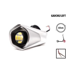 Plastique avant gauche avec LED Blanc Dualtron Togo