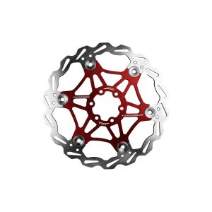 Brake Rotor floating 180mm entraxe 44mm (2 colours) (Red)