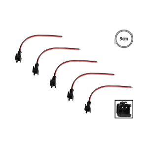JST 2-pin male connector cable x5pcs