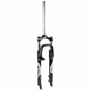 MTB Fork 27.5 " Zoom 386Mlo Coil Black Adjustable with Lockout Deb. 60 mm Pivot Smooth 296 mm 1''1-8-28.6 Outer Compatible V-Brake-Rotor