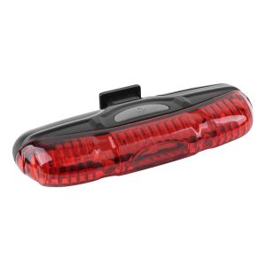 Bike Light Pile Rear on Seatpost Newton Flash 5 Leds 3 Functions Black Supplied with 2 Piles Aaa