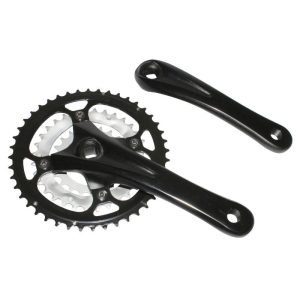Pédalier VTT P2R 9V. Alu Noir 170 mm 44-32-22 (Boîtier 110 mm) Plateaux Demontables