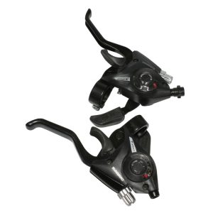 Levier-Manette VTT Patin P2R 3 X 7V. Noir Alu V-Brake Compatible Shimano (Paire)