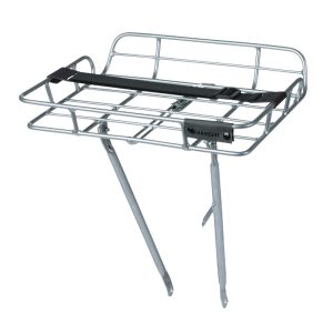 Rear Rack Bike Front Platform Portland Beads Basil with Rims Aluminum Silver Adjustable 28''-26" (Max. Weight 10 Kg) (42X29X11 cm)