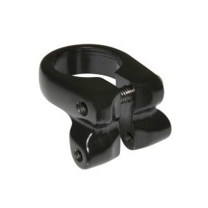 Collier Serrage Tige De Selle Avec Fixation Porte Bagage Alu Noir Diam 28,6 mm