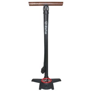 Pompe A Pied Zefal Profil Max Fp60 Corps Alu Noir Mat Manometre 12Bars Raccord Switch Vp-Vs Manche En Bois - Made In France