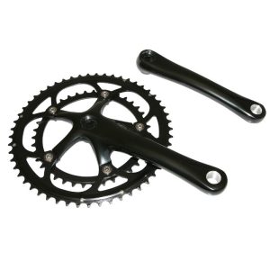 Pédalier Route 9-10V. Noir 172,5 mm 39-53 Diam.130 mm Pour Boîtier 110 mm