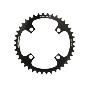 Plateau VAE-E-Bike 4 branches Ø 104 Pour Bosch Stronglight 40 dents Mono Noir Alu 7075 (Pour Systeme 1Ere Et 3Ème Generation - Compatible Brose Avec Spider Ref 181123)