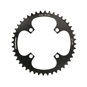 Plateau VAE-E-Bike 4 branches Ø 104 Pour Bosch Stronglight 44 dents Mono Noir Alu 7075 (Pour Systeme 1Ere Et 3Ème Generation - Compatible Brose Avec Spider Ref 181123)