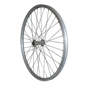 MTB Rim-brake Wheel Lockout 24" Er10 Front Silver Aluminum Hub Rim 19C
