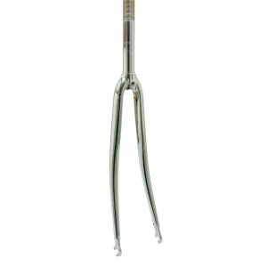 Road Fork 700C Steel Chromee Cintree Pivot Threaded 1"-22.2 Inner
