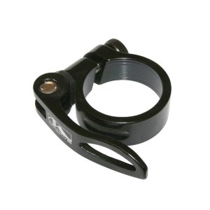Clamp Clamping Seatpost Quick Aluminum Black Dia 31.8 mm