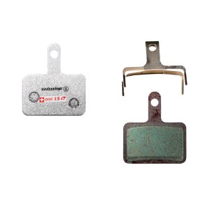 Plaquette De Frein VTT Shimano Deore M515,M486,M485,M575,M395 (Swissstop Organic - Disc 15E) (Paire Sur Carte) - Compatible VAE