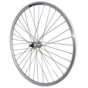 Roue VTC Patin Blocage 700 X 35 - 28" M260 Arrière Renforcé Moyeu Miche Magnum Argent Roue Libre 6-7V Spécial Loueur Jante 19C 36 Rayons INOX -Poids Max 130 Kg-