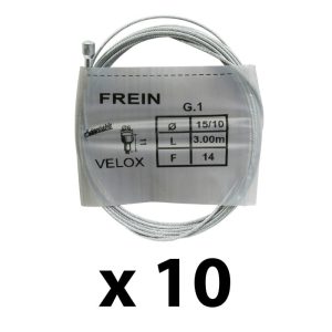 Câble De Frein Route-City Velox Galva 3.00M (Boite De 10 Câbles) 15-10 14Fils