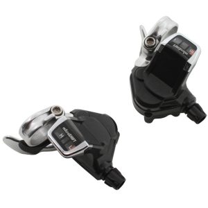 Manette Route P2R Pour Cintre Plat 10V. Push-Pull Compatible Shimano Triple (Paire)