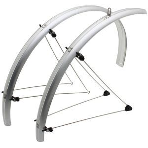 Mudguard City-Hybrid Beads 28'' Stronglight Road 48 mm Silver (Pair) with Mount Classic Beads STAINLESS